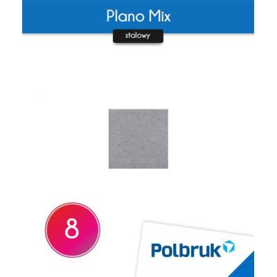 Polbruk płyta brukowa Plano Mix stalowy 8 cm (7,68 m2)