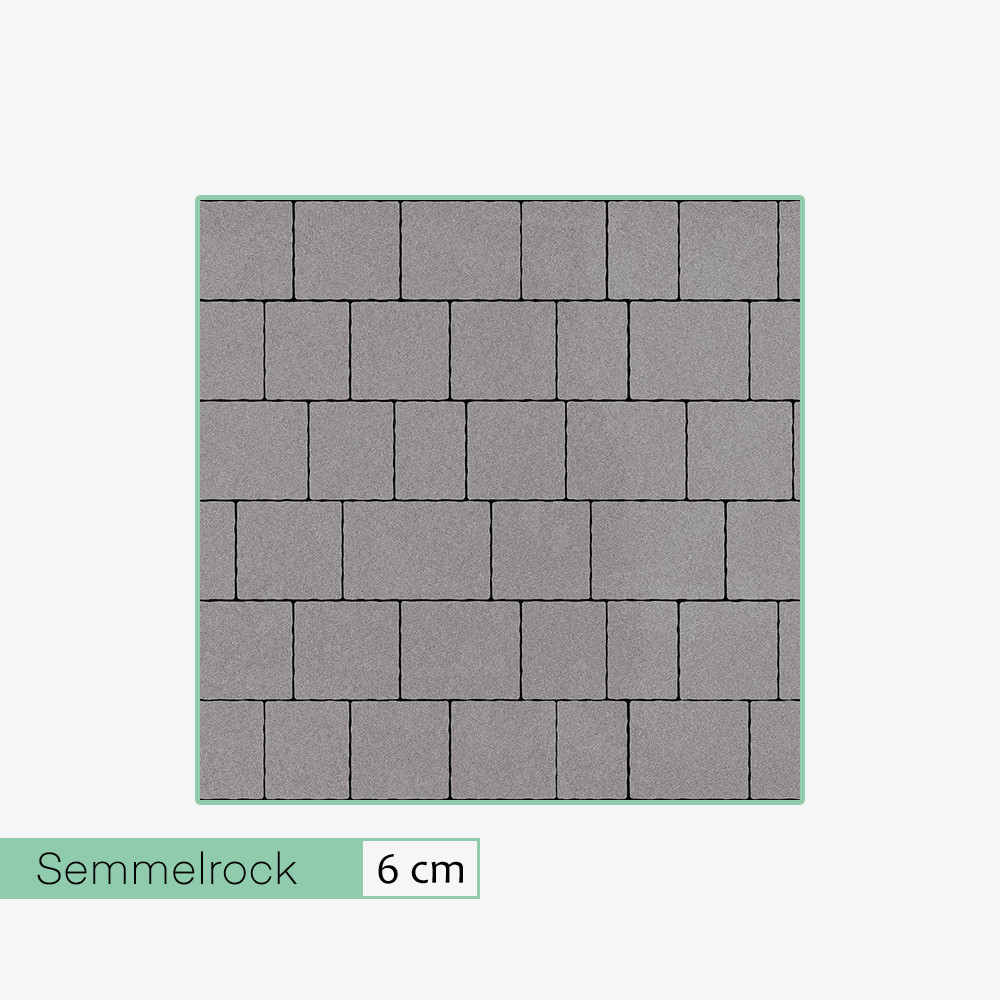 Semmelrock Pavimo 6 cm platyno (10,8 m2)