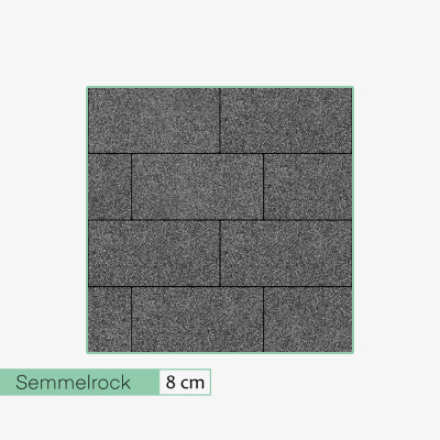 Semmelrock Casamilo 50x25 nero (8 m2)