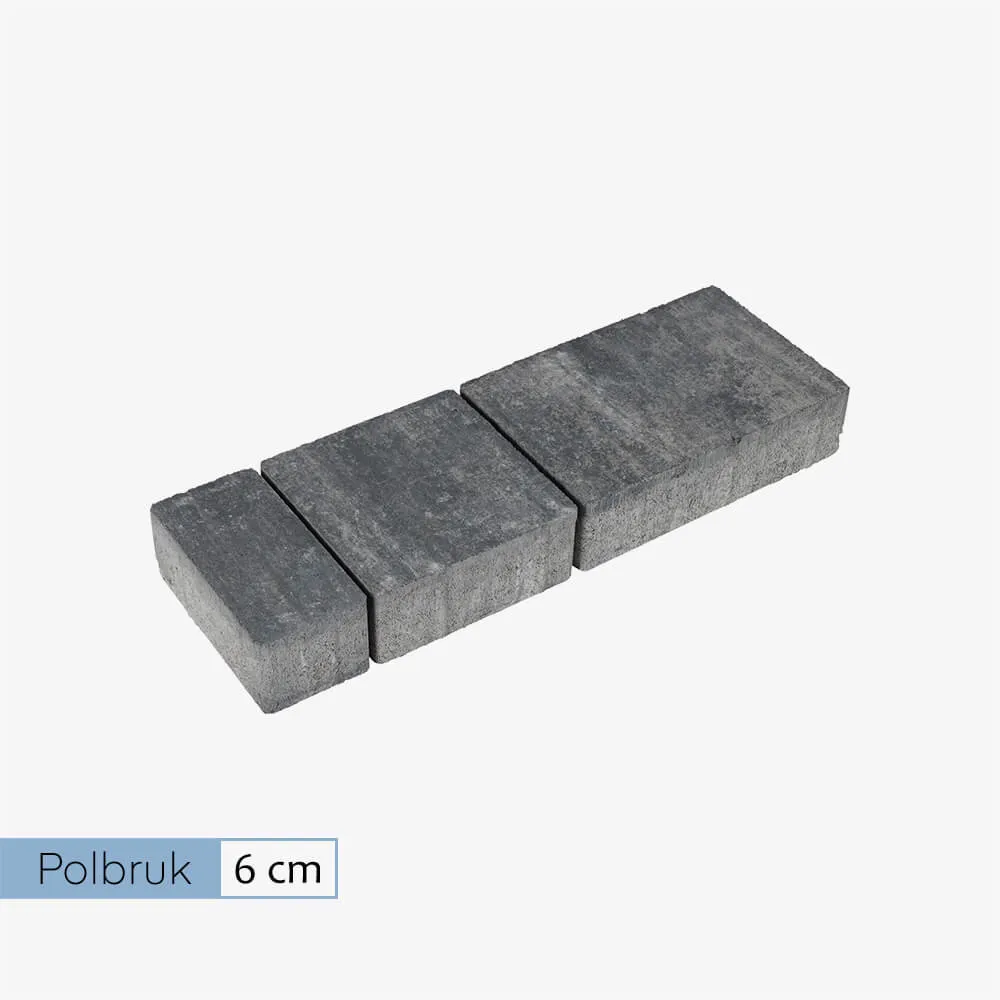 Polbruk Napoli 6 cm gładki nerino (10 m2)