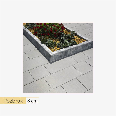 Pozbruk Plaza Grande 8 cm szary (uni) - set 1 (8,64 m2)