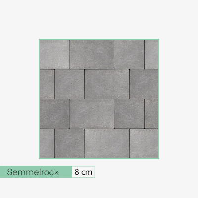 Semmelrock Umbriano 8 cm kwarcytowo-biały (9 m2)
