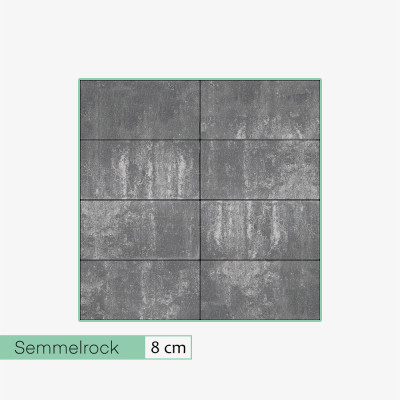 Płyty brukowe Semmelrock Lunis 8 cm grafiri (50x25 cm)