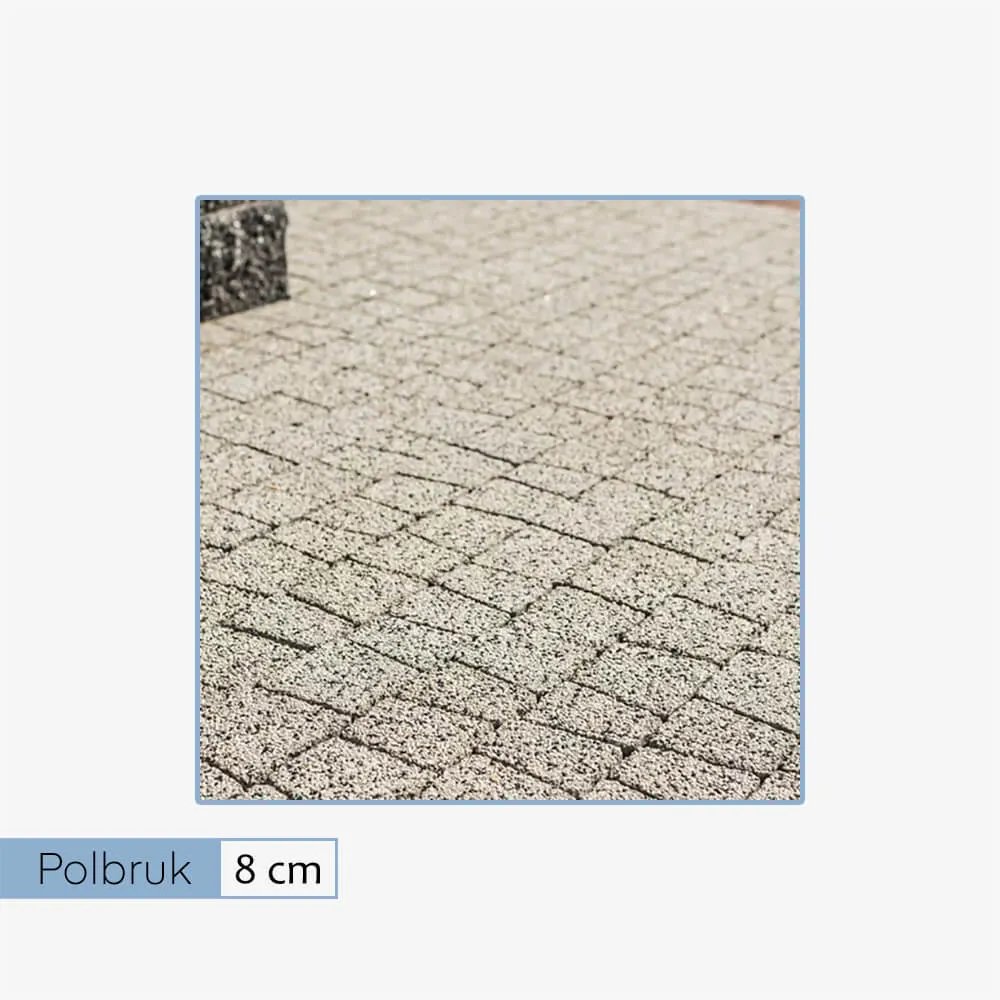 Polbruk Avanti płukany 8 cm szary (7,89 m2)