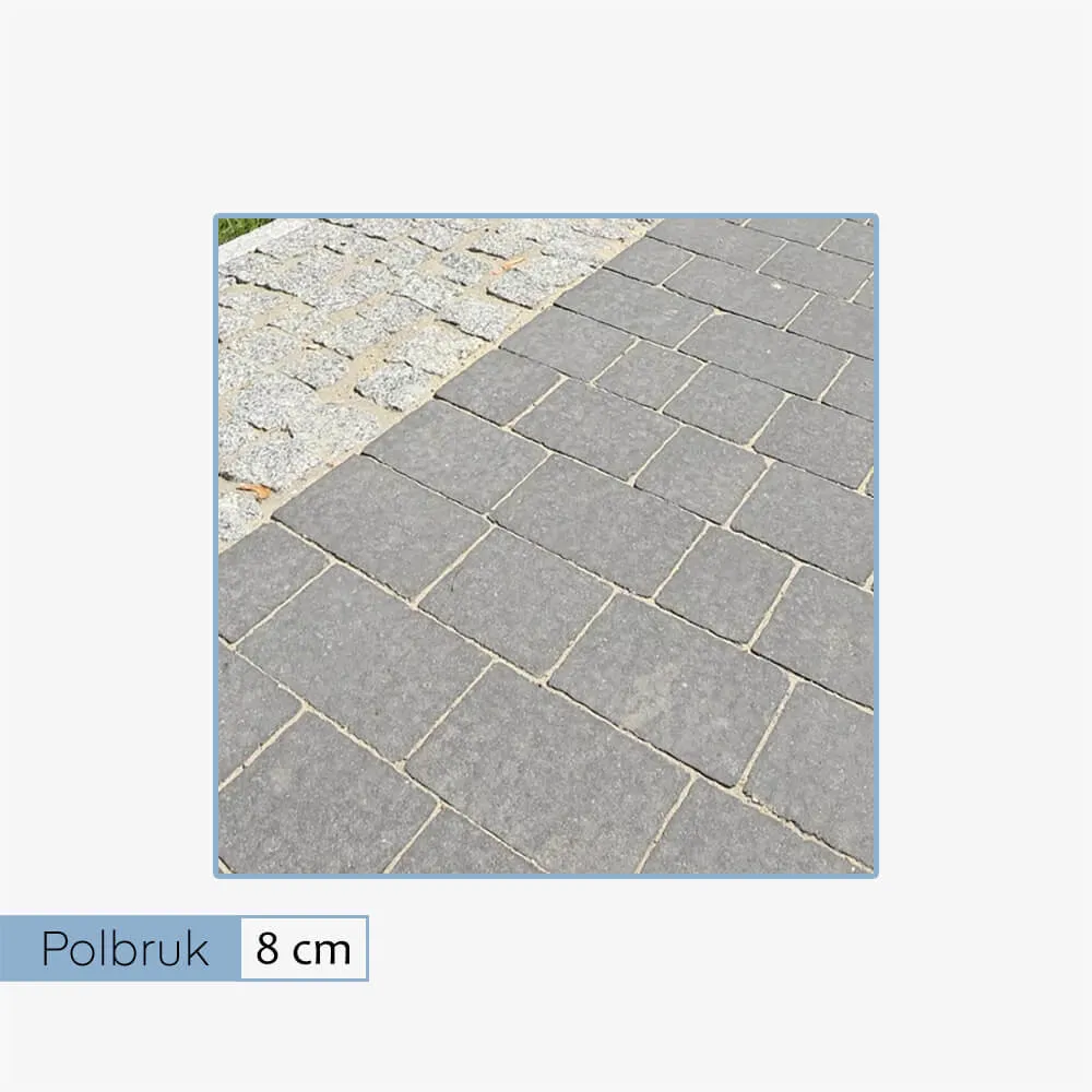 Polbruk Trento 8 cm szary (8,64 m2)