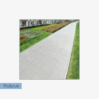 Polbruk obrzeże chodnikowe 8x30x100 szare (27 szt.)