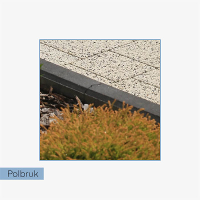 Polbruk obrzeże trawnikowe 6x20x100 grafit (48 szt.)