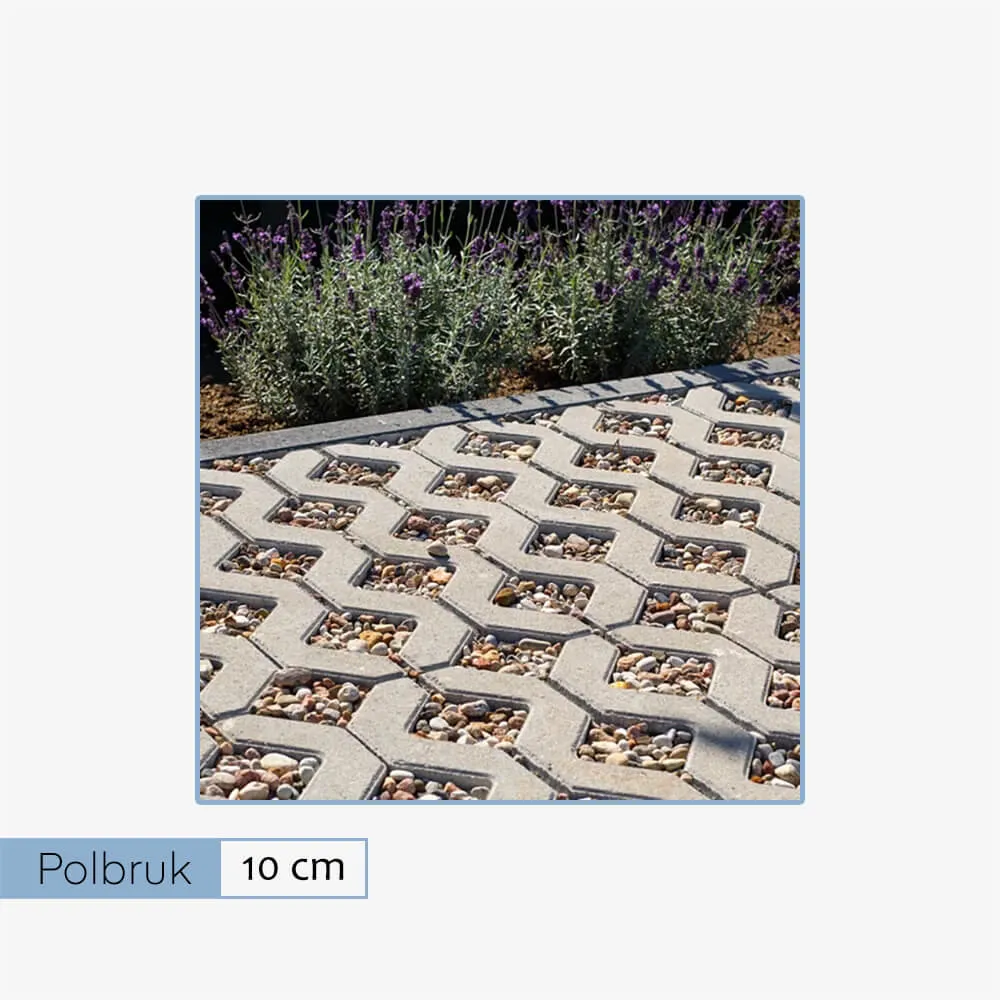 Polbruk płyta Meba 10 cm szary (40 szt.)