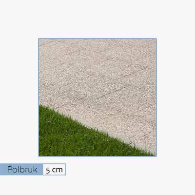 Polbruk płyty chodnikowe 30x30 - 5 cm płukane otoczaki (144 szt.)