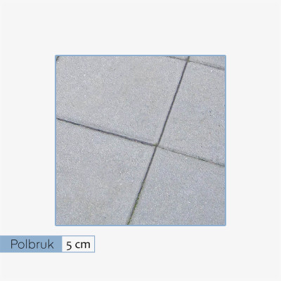 Polbruk płyty chodnikowe 35x35 - 5 cm szara (108 szt.)