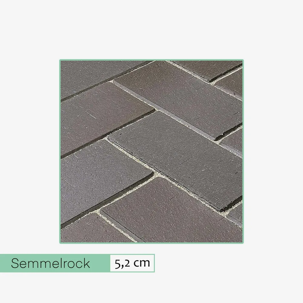Bruk klinkierowy Semmelrock Penter Dresden 5,2 cm antracytowo-brązowy (468 szt.)
