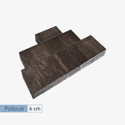 Polbruk Ideo gładki 6 cm onyx (11,88 m2)