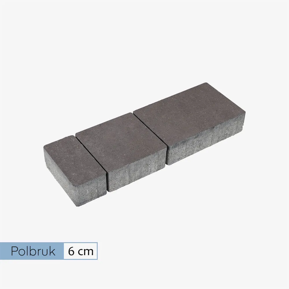 Polbruk Napoli 6 cm gładki szary (10 m2)
