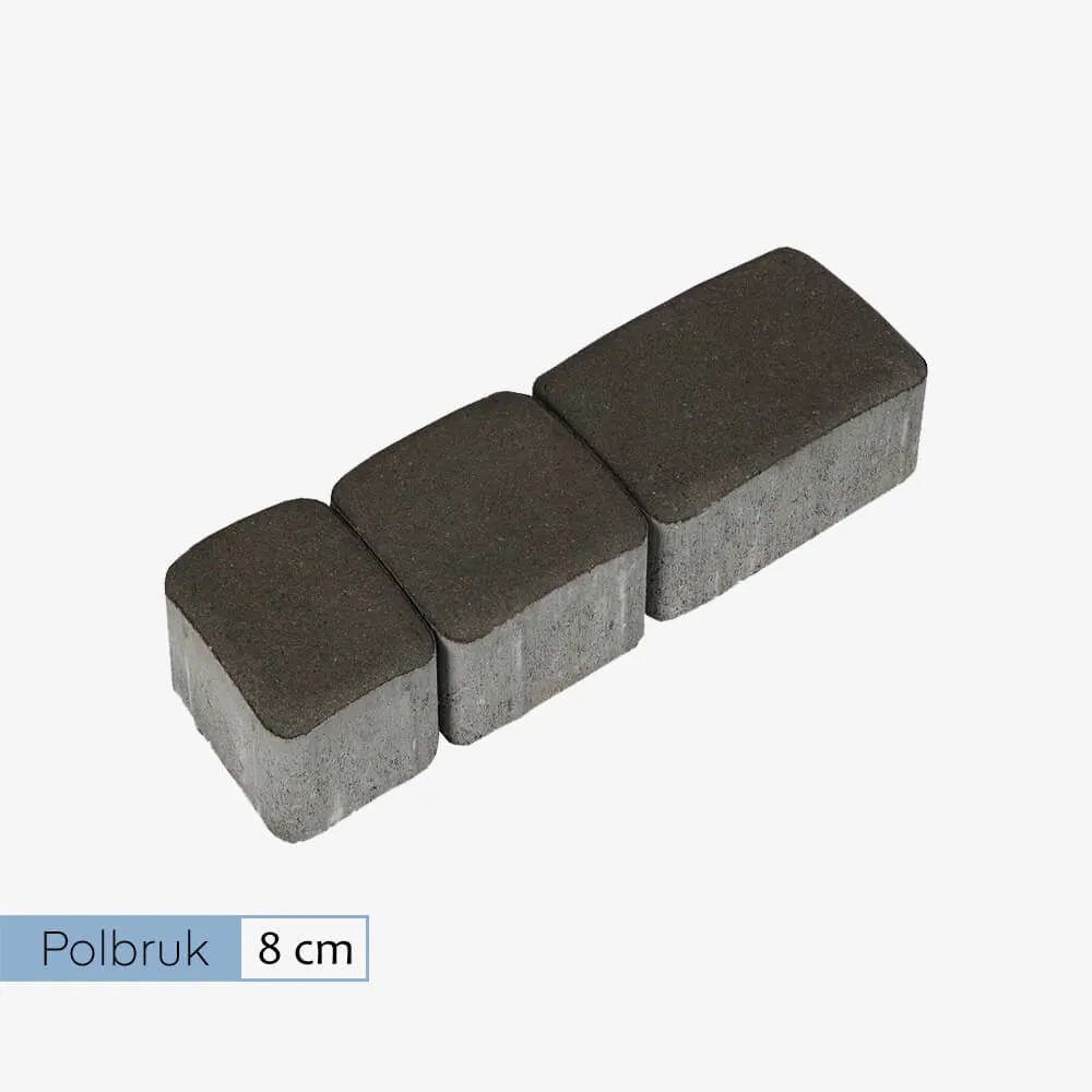 Polbruk Nostalite 8 cm szary (8 m2)