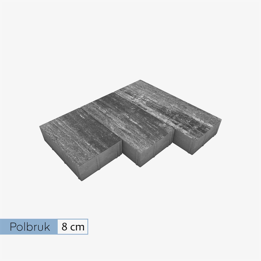 Polbruk kostka brukowa Triada 8 cm nerino (9,6 m2)